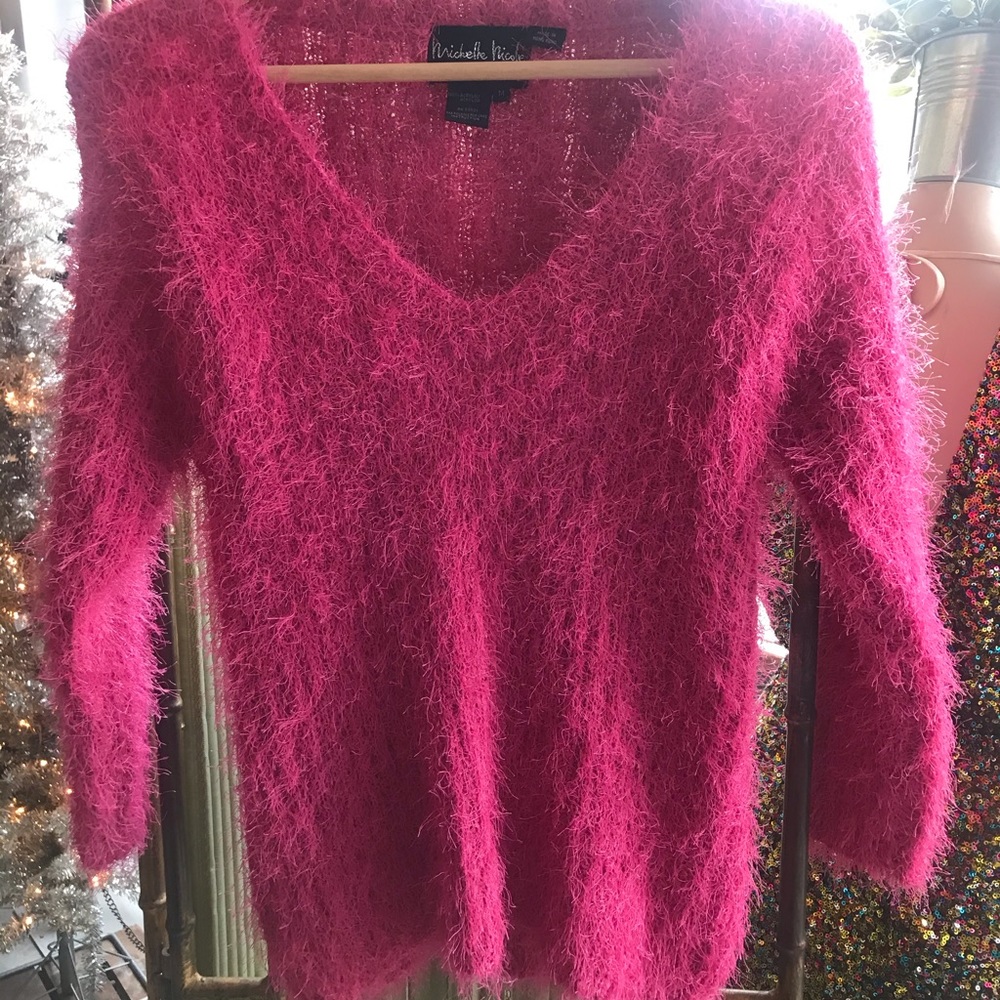 Fuzzy Knit Sweater by Michelle Nicole